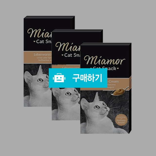 미아모아 고양이 스낵 소시지 크림 15gx6p 3개 / 코고는 고양이 / 디비디비 / 구매하기 / 특가할인