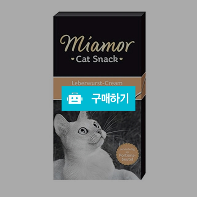 미아모아 고양이 스낵 소시지 크림 15gx6p / 코고는 고양이 / 디비디비 / 구매하기 / 특가할인
