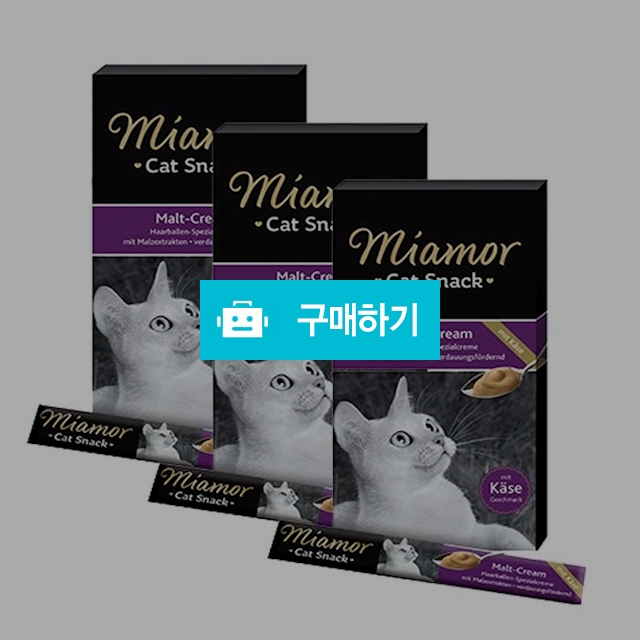미아모아 고양이 스낵 몰트 치즈 크림 15gx6p 3개 / 코고는 고양이 / 디비디비 / 구매하기 / 특가할인
