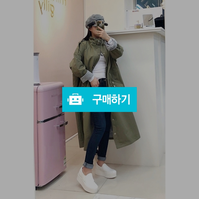 [미니길리] 하이넥 비죠 롱야상점퍼, 85,000원, 미니길리님의 스토어 [디비디비] [미니길리] 하이넥 비죠 롱야상점퍼 | 85,000원
