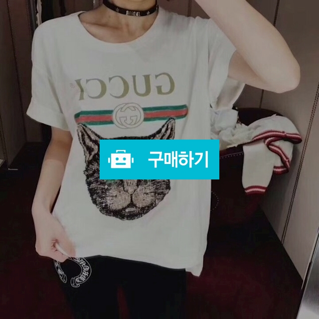 구찌 캣페이스 티셔츠 (49) / 스타일멀티샵 / 디비디비 / 구매하기 / 특가할인