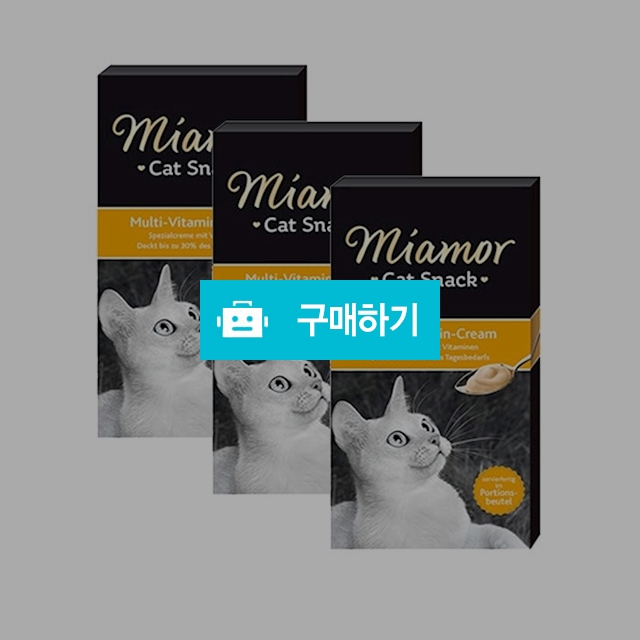미아모아 고양이 스낵 멀티비타민 크림 15gx6p 3개 / 코고는 고양이 / 디비디비 / 구매하기 / 특가할인