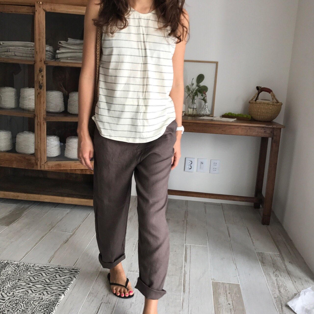 티오린넨팬츠, 43,000원, 소야님의 스토어 [디비디비] 티오린넨팬츠 | 43,000원