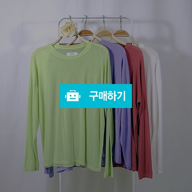 뉴씬 라운드 여름 긴팔티(4color) / 슈가케이 / 디비디비 / 구매하기 / 특가할인
