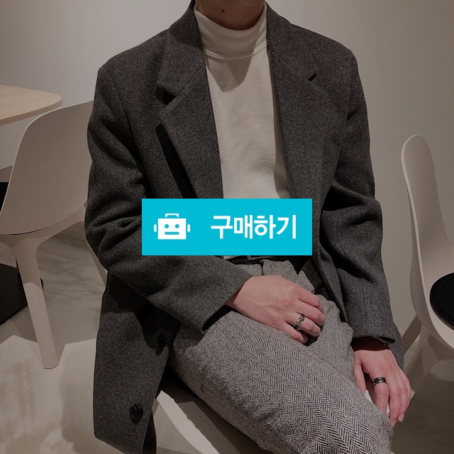루즈핏 모직 캐시미어 차콜 싱글 코트 / 애프터제이님의 스토어 / 디비디비 / 구매하기 / 특가할인