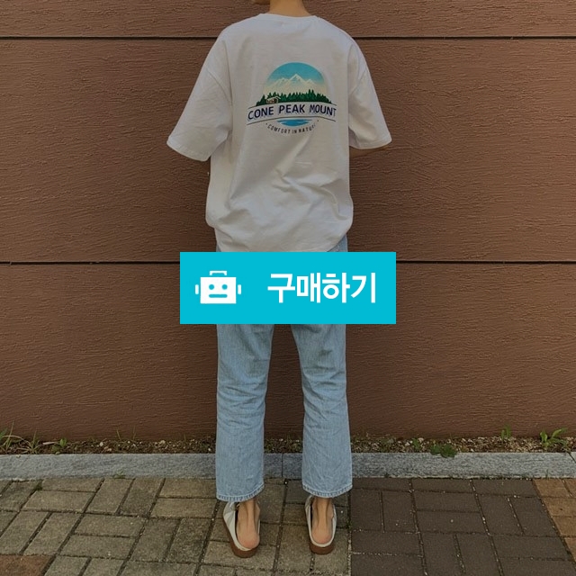 여자 남자 프린팅 박스티 커플티 루즈핏 반팔티 / 플레른2님의 스토어 / 디비디비 / 구매하기 / 특가할인