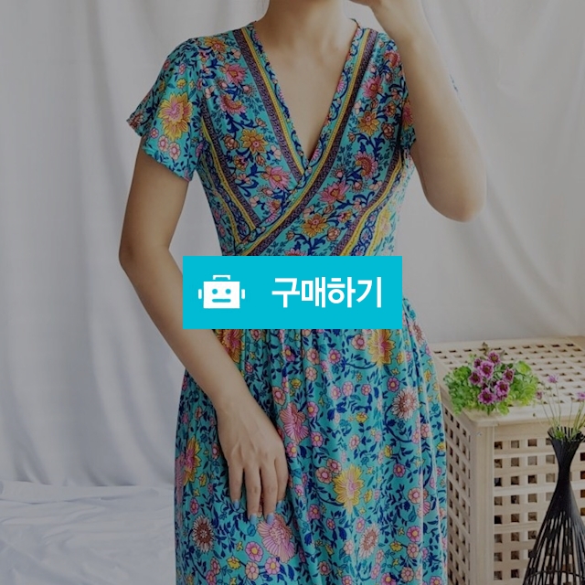 에스닉 페이즐리 랩 롱 원피스 / 룸루무님의 스토어 / 디비디비 / 구매하기 / 특가할인
