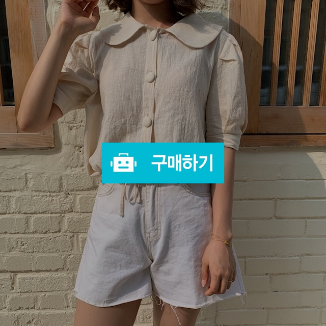 빅카라 반팔 코튼 블라우스 / 숨띵 / 디비디비 / 구매하기 / 특가할인