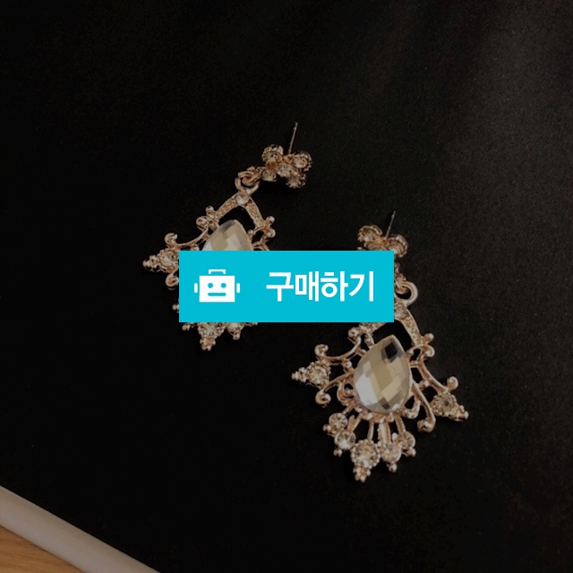크리스탈 앤틱 큐빅 드롭귀걸이 / Pearl Marble / 디비디비 / 구매하기 / 특가할인
