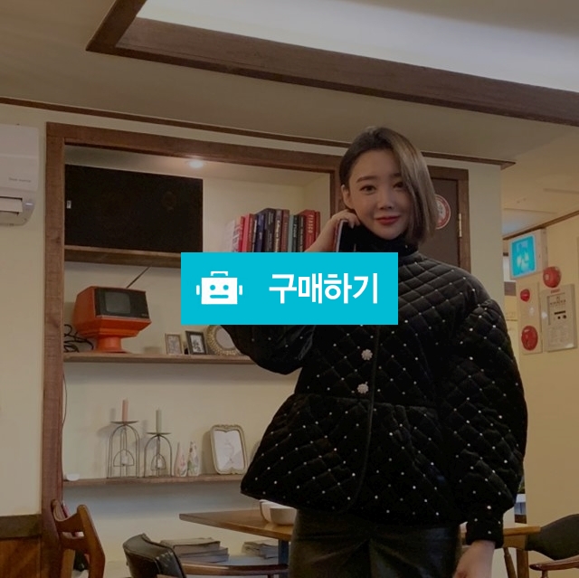 루즈핏 벨벳 퀼팅 숏점퍼 / NINNA / 디비디비 / 구매하기 / 특가할인