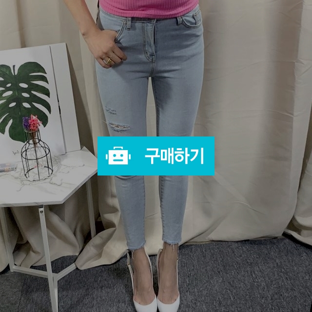 칼구제 연청 트임 스키니 / 민클로즈 / 디비디비 / 구매하기 / 특가할인