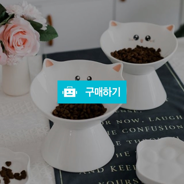탁펫 고양이 쁘띠 도자기 밥그릇 / 리빙듀오님의 스토어 / 디비디비 / 구매하기 / 특가할인