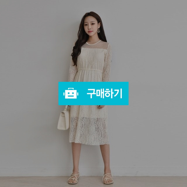 페미닌 레이스 셔링 시스루 미디원피스 / 겟잇미 / 디비디비 / 구매하기 / 특가할인