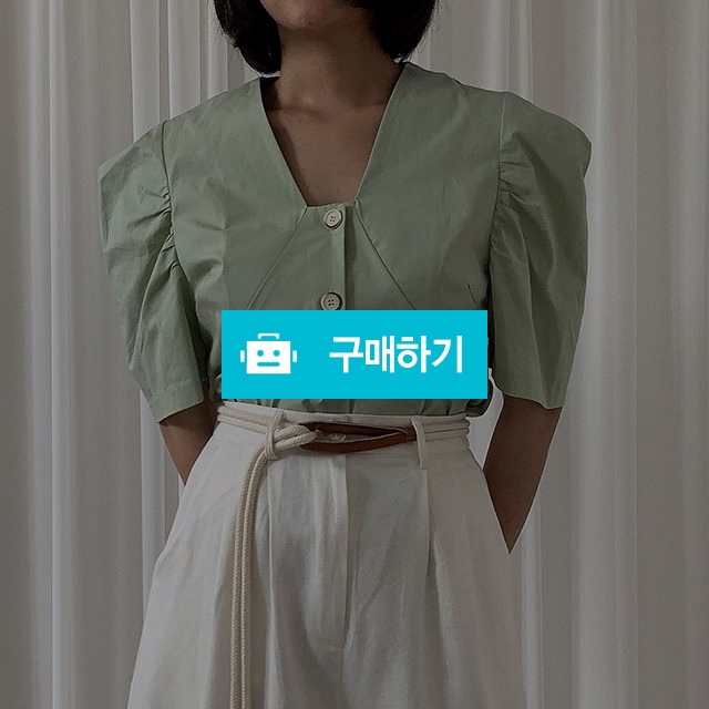 [마인드식스]스퀘어넥 퍼프 반팔 블라우스 / 마인드식스 / 디비디비 / 구매하기 / 특가할인