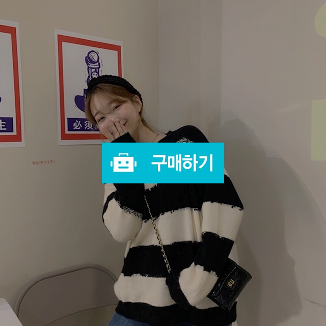 미린지 배색ST니트 3color / 하루크라운 / 디비디비 / 구매하기 / 특가할인