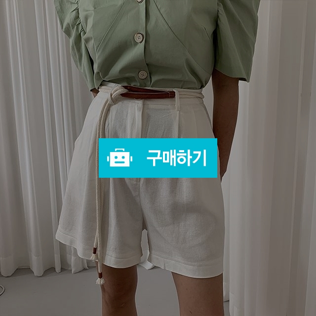 [마인드식스]하이웨스트 린넨 반바지(벨트세트) / 마인드식스 / 디비디비 / 구매하기 / 특가할인