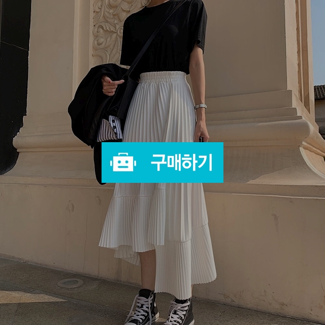 허리밴딩 캐주얼 언발란스 롱스커트 / 어썸미앤유 / 디비디비 / 구매하기 / 특가할인