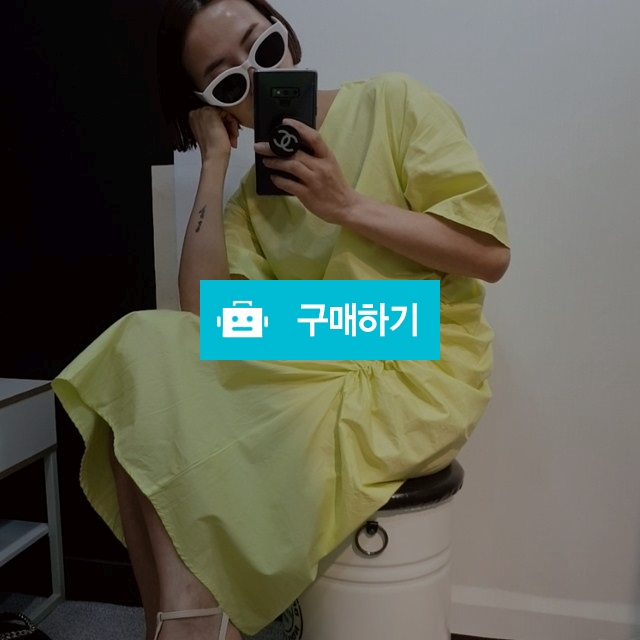 라임컬러 옆 셔링 면 원피스 / 106dress님의 스토어 / 디비디비 / 구매하기 / 특가할인