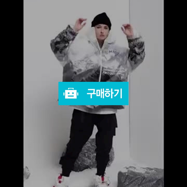[HTCU] 스트릿 PVC 아이스 워싱 시스루 오버핏 패딩 점퍼 / SMW (Special Man Wear) / 디비디비 / 구매하기 / 특가할인