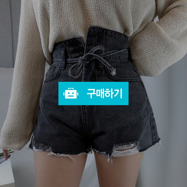 하이웨스트 A라인 언발 리본 핫팬츠 반바지(흑청 연청) / 만자린다님의 스토어 / 디비디비 / 구매하기 / 특가할인