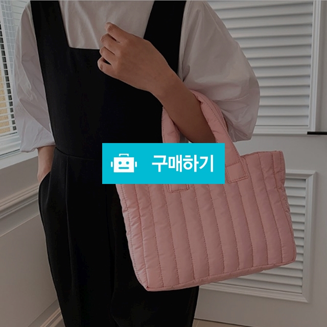 겨울 누빔 패딩 사각 토트백 가벼운 미니 에코 손가방 / 동가미샵 / 디비디비 / 구매하기 / 특가할인