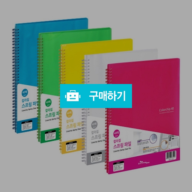 에코청운 A4 칼라칩 스프링 화일 40P / 설래임 / 디비디비 / 구매하기 / 특가할인