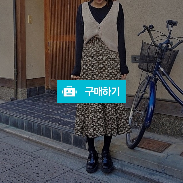 하이웨스트 플라워 나염 롱 스커트 / 러브버튼님의 스토어 / 디비디비 / 구매하기 / 특가할인