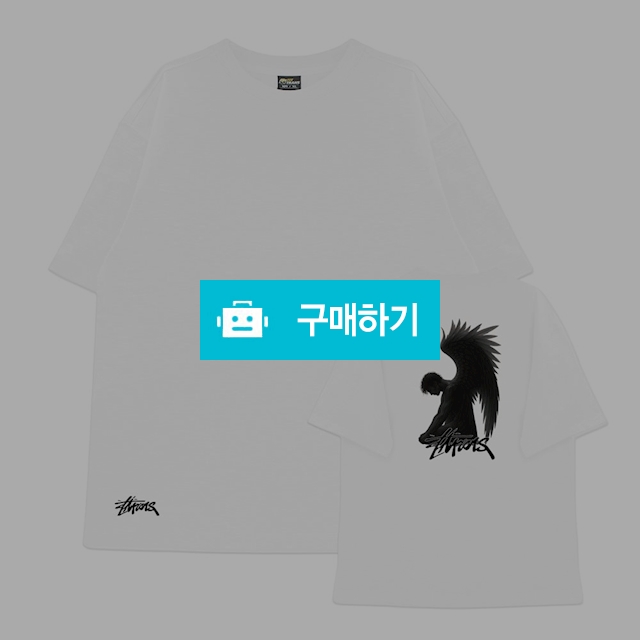 [핏트랜스] 다크엔젤 블랙엔화이트 남녀공용 심플로고 프린팅 티셔츠 / 핏트랜스 / 디비디비 / 구매하기 / 특가할인