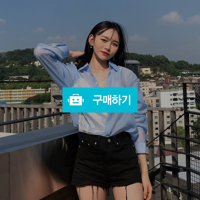 루즈핏 시스루 뷔스티에 셔츠 / 글로제이 / 디비디비 / 구매하기 / 특가할인
