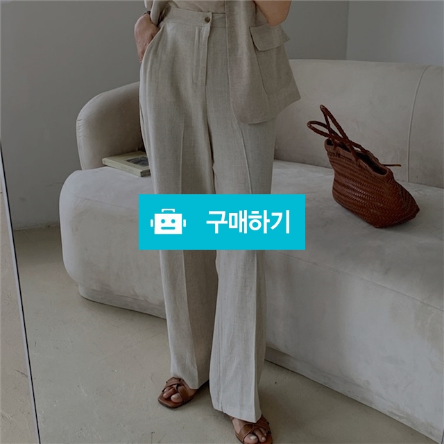여성 뒷밴딩 여름 일자핏 와이드 린넨팬츠 2color / 티엘유님의 스토어 / 디비디비 / 구매하기 / 특가할인