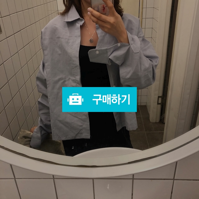 루즈핏 크롭 커프스 셔츠 / 숨띵 / 디비디비 / 구매하기 / 특가할인