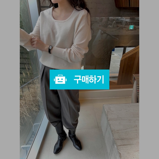 루즈핏 유넥 봄 니트 / 어그리티드 / 디비디비 / 구매하기 / 특가할인