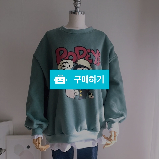 뽀빠이 프린팅 라운드 맨투맨 / 8381pj님의 스토어 / 디비디비 / 구매하기 / 특가할인