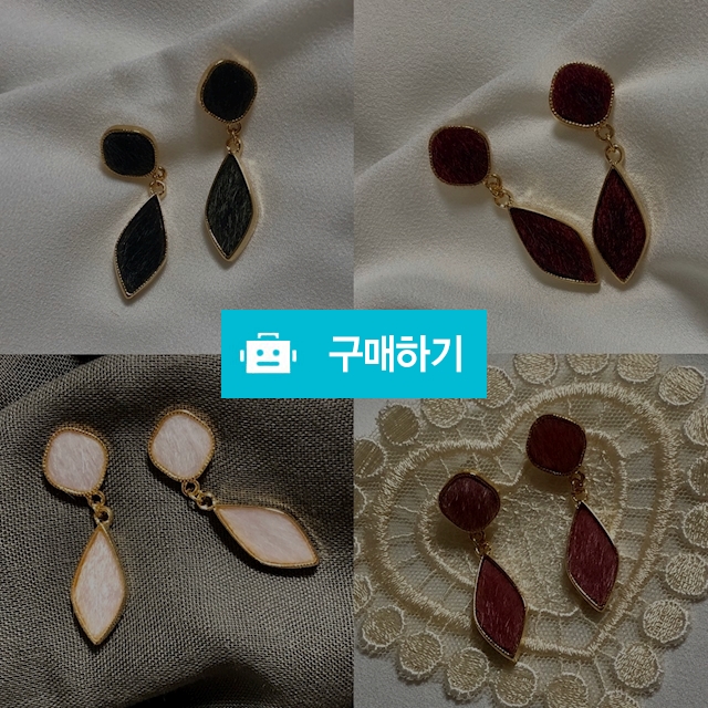 데일리 핸드메이드 벨벳 귀걸이 / czecobra / 디비디비 / 구매하기 / 특가할인