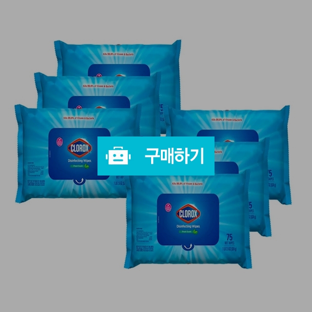 Clorox 클로락스 소독용 티슈 75매 6팩 / 캘리오피스 / 디비디비 / 구매하기 / 특가할인