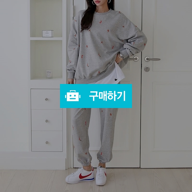 여성 트레이닝 세트 J 레터링 맨투맨 조거 팬츠 세트 간절기 / 도도해닷컴 / 디비디비 / 구매하기 / 특가할인