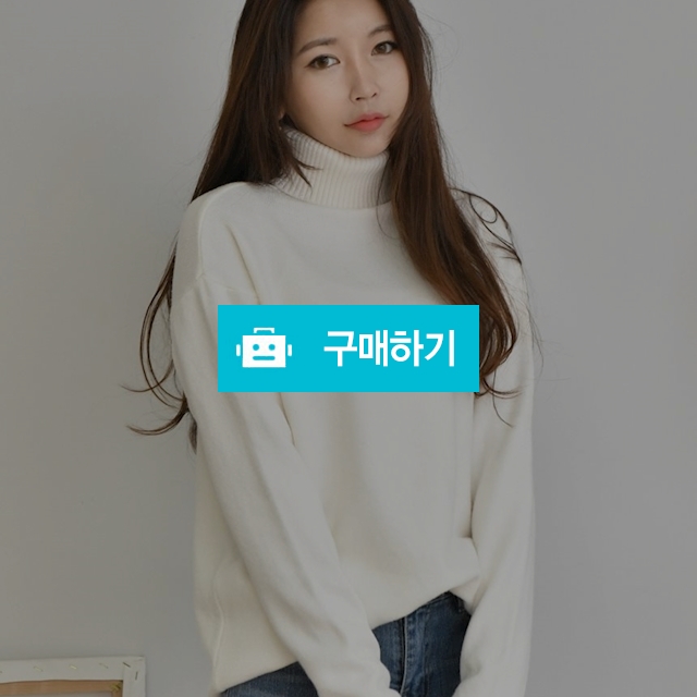 루즈핏 폴라 니트티 / 20대여성의류쇼핑몰 투코드 / 디비디비 / 구매하기 / 특가할인