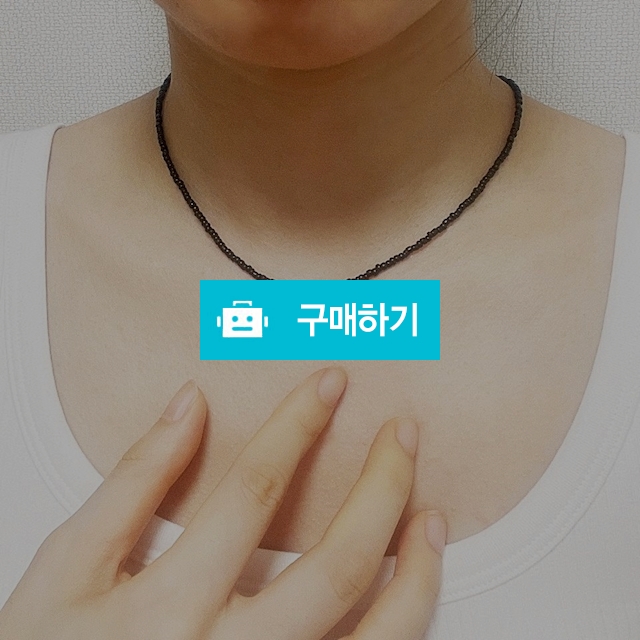 블랙 하트 비즈 초커 목걸이 / 크르디 / 디비디비 / 구매하기 / 특가할인