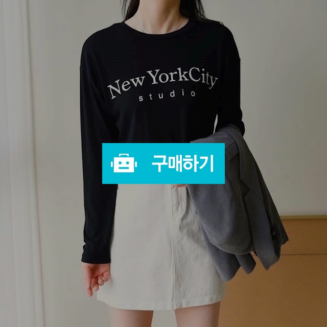뉴욕티셔츠(찰랑핏) / 데일리홀릭 스토어 / 디비디비 / 구매하기 / 특가할인