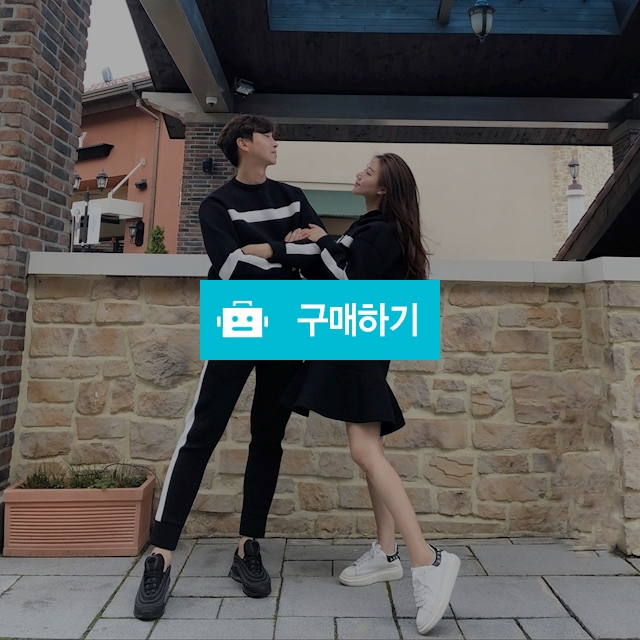 커플 배색트레이닝복 세트 시밀러룩 추천 / 리움 / 디비디비 / 구매하기 / 특가할인