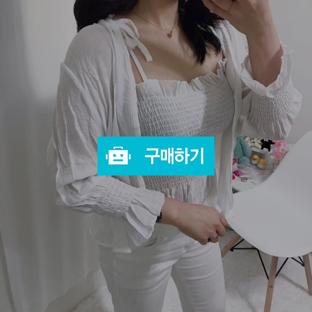 프릴 스모크 나시 가디건세트 / 셀럽CELEB / 디비디비 / 구매하기 / 특가할인