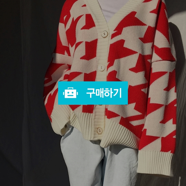 하운드체크 빅 가디건 / 오브드레스 / 디비디비 / 구매하기 / 특가할인