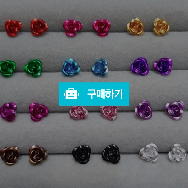 (은침) 메탈 로즈 귀걸이 / 완두콩스프의 쥬얼리 매장 / 디비디비 / 구매하기 / 특가할인