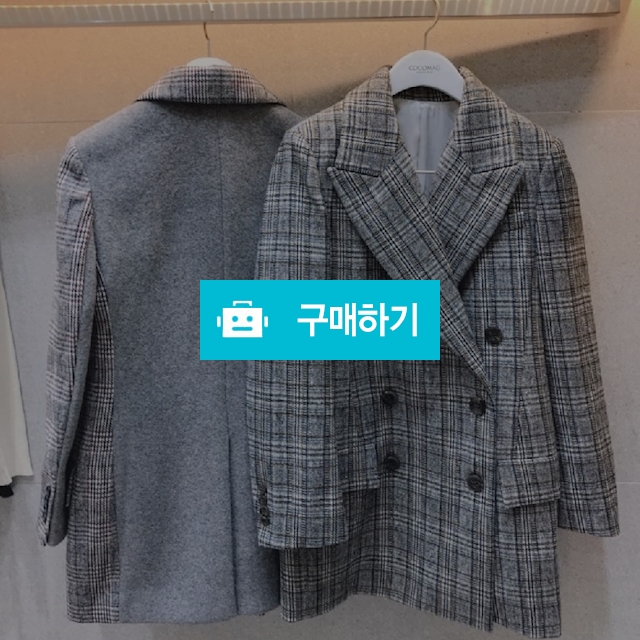 배색체크코트 / 캔디삐삐 / 디비디비 / 구매하기 / 특가할인