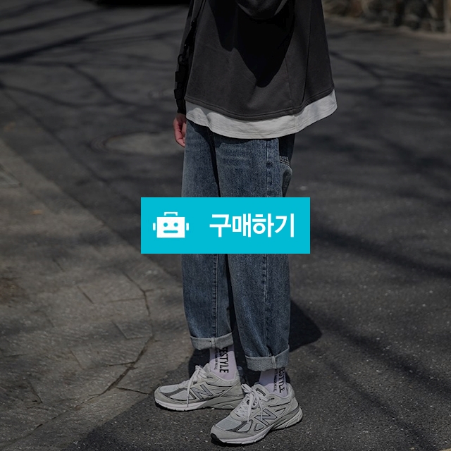 남자 청바지 롤업 와이드 데님 팬츠 / THELOON / 디비디비 / 구매하기 / 특가할인