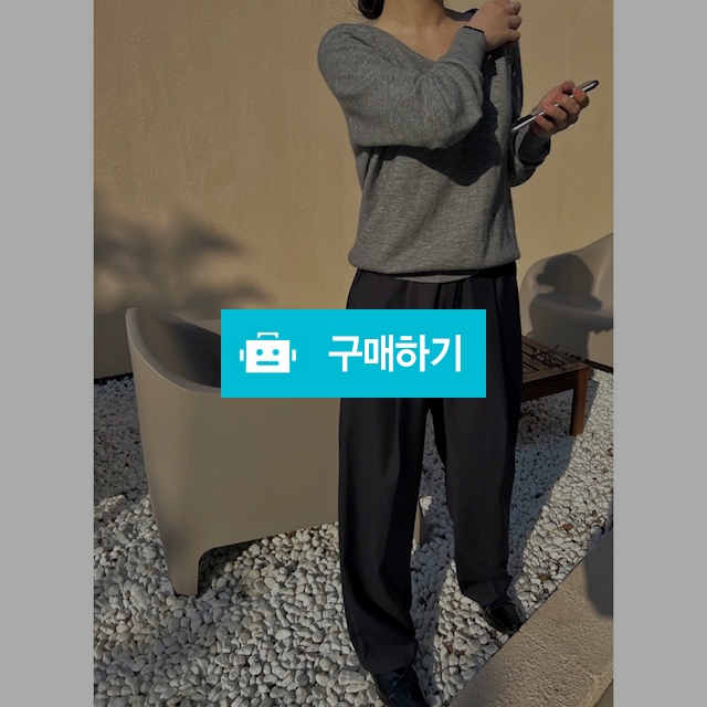 루즈핏 유넥 봄 니트 / 어그리티드 / 디비디비 / 구매하기 / 특가할인
