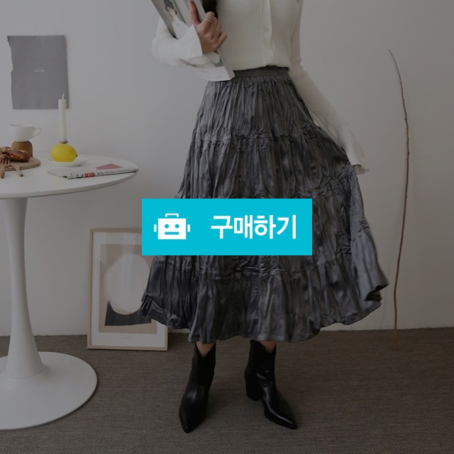밴딩 벨벳 쭈글이 주름 캉캉 롱 스커트  / 쏘울미의 톡톡 스타일 / 디비디비 / 구매하기 / 특가할인