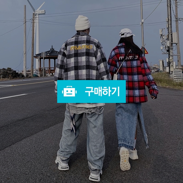 [MAMC] 스트릿 양털 스퀘어 체크 양면 오버핏 셔츠 자켓 / SMW (Special Man Wear) / 디비디비 / 구매하기 / 특가할인