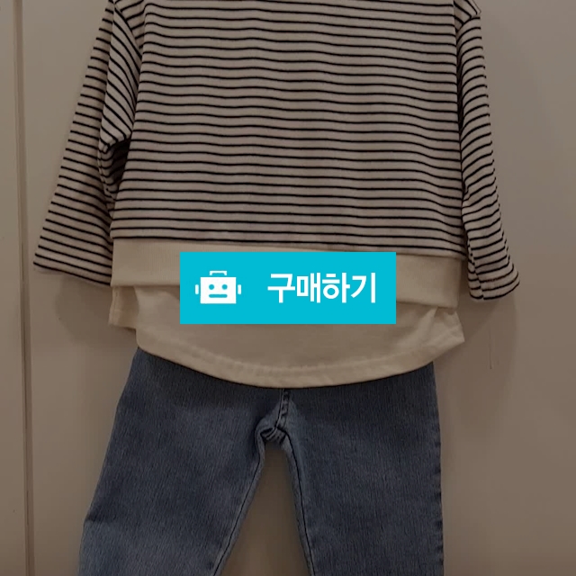 남아들의 데일리패션~스트라이프 레이어드 티셔츠&연청배기바지 / 쏠양네님의 스토어 / 디비디비 / 구매하기 / 특가할인