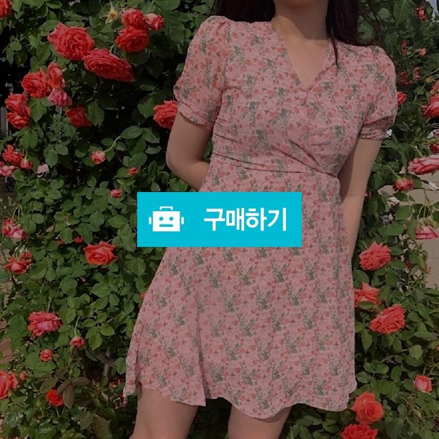 플라워 퍼프 쉬폰 미니원피스 / 러브피기님의 스토어 / 디비디비 / 구매하기 / 특가할인